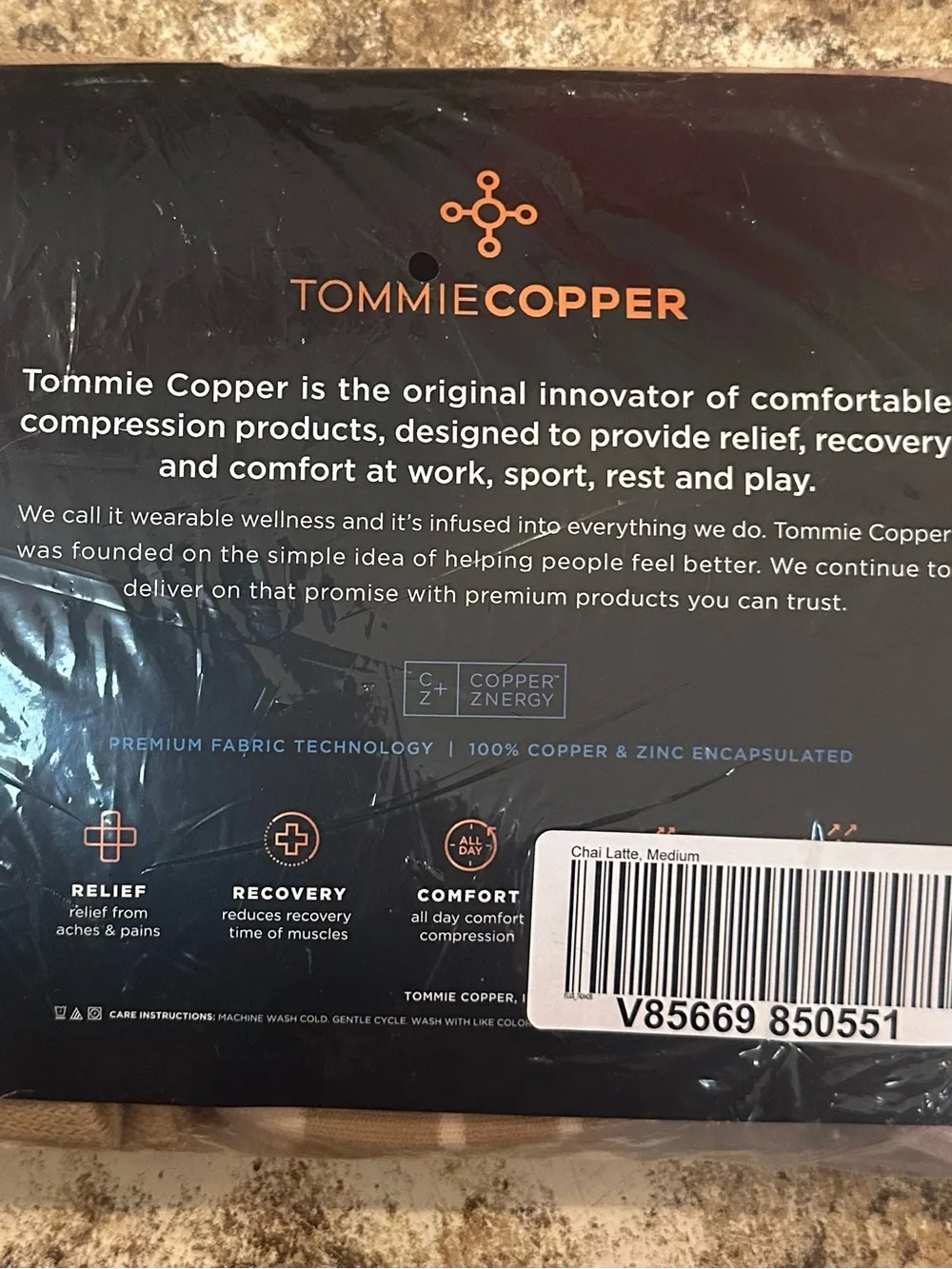 Tommie Copper UltraBlend Wide OTC Compression Socks 4 Pack Medium Chai Latte NIP